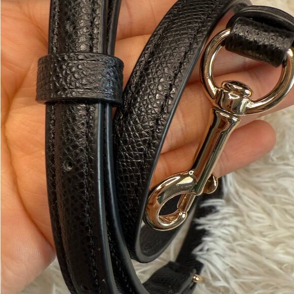 COACH Black Pebbled Leather Replacement Strap - Picture 5 of 6
